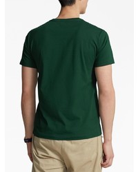 T-shirt à col rond brodé vert foncé Polo Ralph Lauren