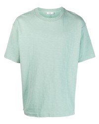 T-shirt à col rond brodé vert menthe Closed