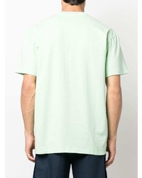 T-shirt à col rond brodé vert menthe Carhartt WIP