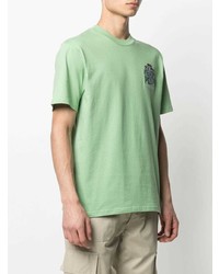 T-shirt à col rond brodé vert menthe Carhartt WIP