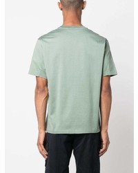 T-shirt à col rond brodé vert menthe Stone Island