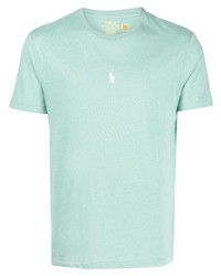 T-shirt à col rond brodé vert menthe Polo Ralph Lauren