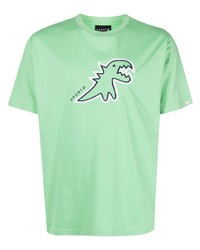 T-shirt à col rond brodé vert menthe SPORT b. by agnès b.