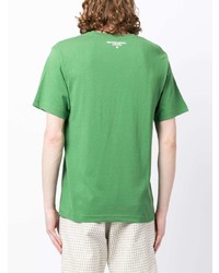 T-shirt à col rond brodé vert AAPE BY A BATHING APE