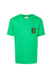 T-shirt à col rond brodé vert CK Calvin Klein