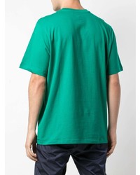 T-shirt à col rond brodé vert Supreme