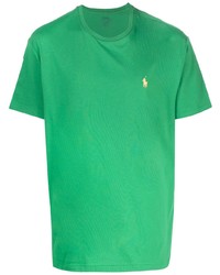 T-shirt à col rond brodé vert Polo Ralph Lauren