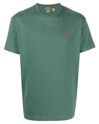 T-shirt à col rond brodé vert Polo Ralph Lauren