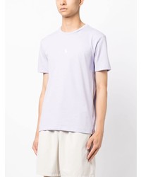 T-shirt à col rond brodé violet clair Polo Ralph Lauren