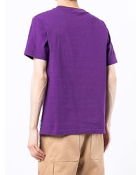 T-shirt à col rond brodé violet Carhartt WIP