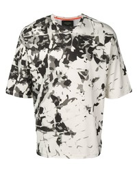 T-shirt à col rond camouflage blanc Mr & Mrs Italy