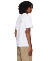 T-shirt à col rond camouflage blanc BAPE