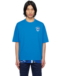 T-shirt à col rond camouflage bleu AAPE BY A BATHING APE