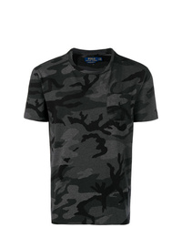 T-shirt à col rond camouflage gris foncé Polo Ralph Lauren