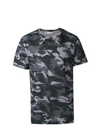 T-shirt à col rond camouflage gris foncé Zadig & Voltaire