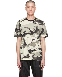 T-shirt à col rond camouflage gris adidas Originals
