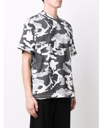 T-shirt à col rond camouflage gris Nike