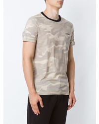 T-shirt à col rond camouflage gris OSKLEN