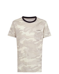 T-shirt à col rond camouflage gris OSKLEN