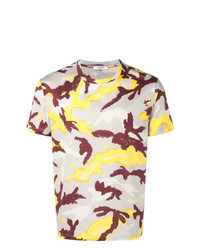 T-shirt à col rond camouflage gris Valentino