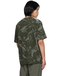 T-shirt à col rond camouflage marron foncé AAPE BY A BATHING APE