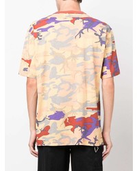 T-shirt à col rond camouflage multicolore Stone Island