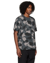 T-shirt à col rond camouflage noir Billionaire Boys Club