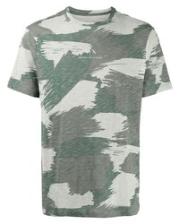 T-shirt à col rond camouflage olive Armani Exchange