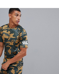 T-shirt à col rond camouflage olive Canterbury of New Zealand