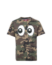 T-shirt à col rond camouflage olive Mostly Heard Rarely Seen 8-Bit