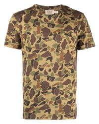 T-shirt à col rond camouflage olive Polo Ralph Lauren