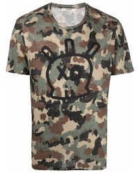 T-shirt à col rond camouflage olive Zadig & Voltaire