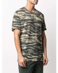 T-shirt à col rond camouflage olive Zadig & Voltaire