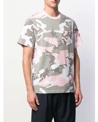 T-shirt à col rond camouflage rose Supreme