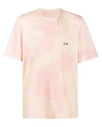 T-shirt à col rond camouflage rose Oamc