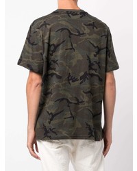 T-shirt à col rond camouflage vert foncé Mostly Heard Rarely Seen 8-Bit