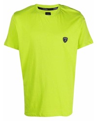 T-shirt à col rond chartreuse Automobili Lamborghini