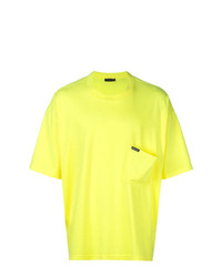 T-shirt à col rond chartreuse Balenciaga