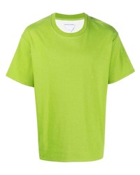 T-shirt à col rond chartreuse Bottega Veneta