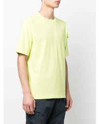 T-shirt à col rond chartreuse Stone Island