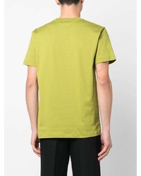 T-shirt à col rond chartreuse Roberto Collina