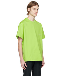 T-shirt à col rond chartreuse Wooyoungmi