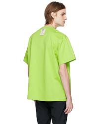 T-shirt à col rond chartreuse Wooyoungmi