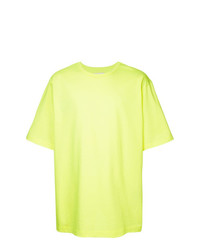 T-shirt à col rond chartreuse Juun.J
