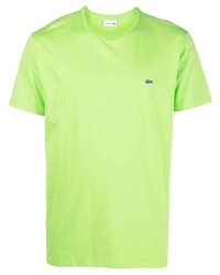 T-shirt à col rond chartreuse Lacoste