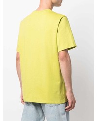 T-shirt à col rond chartreuse MSGM