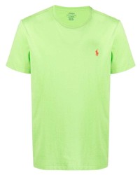 T-shirt à col rond chartreuse Polo Ralph Lauren
