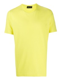 T-shirt à col rond chartreuse Roberto Collina