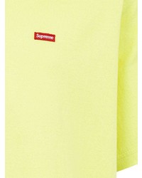 T-shirt à col rond chartreuse Supreme