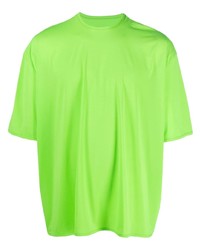 T-shirt à col rond chartreuse Sunnei